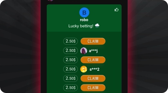 Receba promoções no bate-papo ao vivo.
